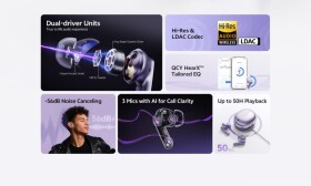 QCY Słuchawki TWS MeloBuds N70 (fialové)