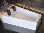 BESCO - Asymetrická vaňa INTIMA DUO - Nožičky k vani - S nožičkami, Rozmer vane - 170 × 125 cm, Spôsob prevedenia - Ľavé VANINTID17L+OLVPINOZSTELID