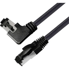 BKL Electronic 144032 RJ45 sieťové káble, prepojovacie káble CAT 8.1 S/FTP 3 m čierna bez halogénov 1 ks; 144032