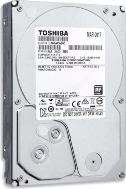 Toshiba 2TB 3.5" SATA III (DT01ACA200)