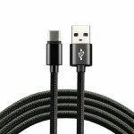 EverActive CBB-1CB / Pletený dátový kábel USB - USB-C / 1m / 3A (CBB-1CB)