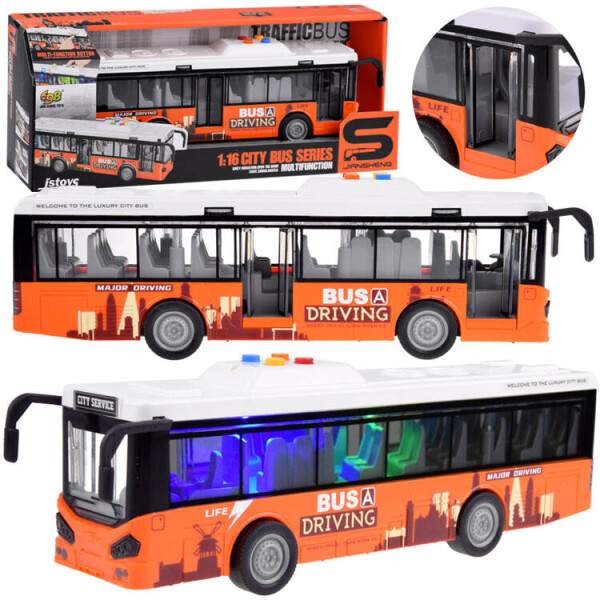 Mamido Veľký autobus zvuky svetla otváracie dvere 1:16 ZA4634