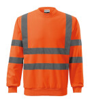 HV Essential unisex fluorescenčná oranžová mikina L