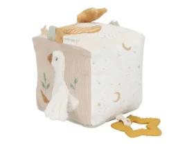 Little Dutch Kocka textilná s aktivitami Newborn Naturals / od 0 mesiacov (8409LD)