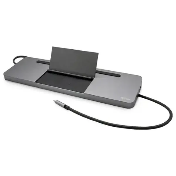 I-TEC USB-C Dual Display Dock 85W / 2x DisplayPort / RJ-45 / 3x USB 3.0 / 2x USB 2.0 / 2x USB-C / 3.5mm jack (C31FLATDOCKPDPRO)