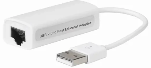 MicroConnect adaptér USB2.0 A (M) - RJ-45 (F) biela (USBETHW)