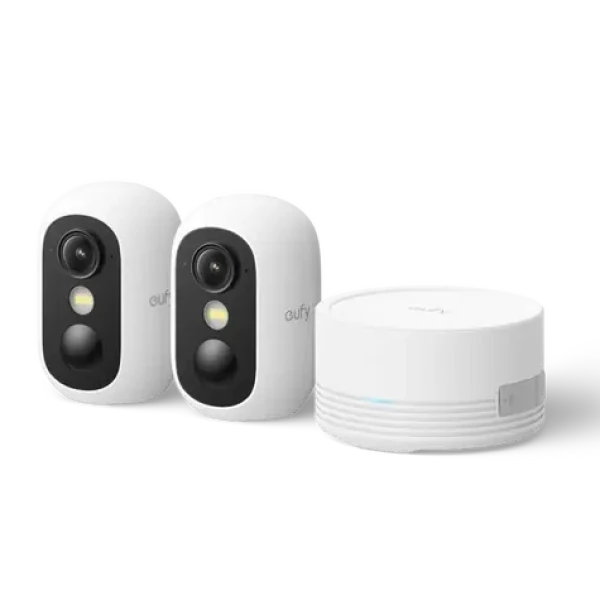 Anker Eufy C35 biela / HomeBase Mini + 2x IP kamera / 1080p / 130 ° / nočné videnie / microSD / Wi-Fi (E8110429)