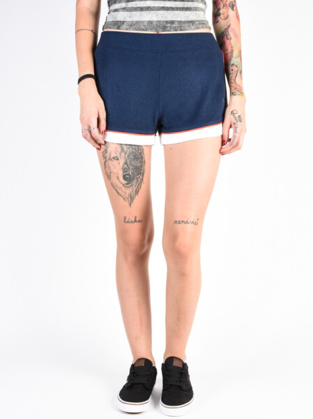 RVCA REVERSION NAVY dámske plátené kraťasy - S