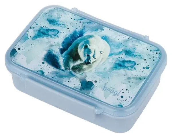 BAAGL Box na desiatu s priehradkami Polar / Box na desiatu / bez BPA / do mikrovlnky