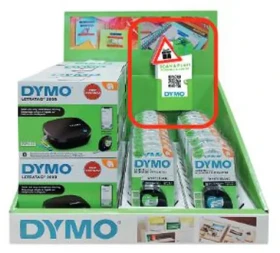 Dymo LetraTag LT200B display 6 ks / Predajný displej / 6x popisovač + 20x páska / Bluetooth (2188202)