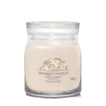 Yankee Candle Signature Warm Cashmere stredný pohár 368g / doba horenia až: 50 h (5038581125114)