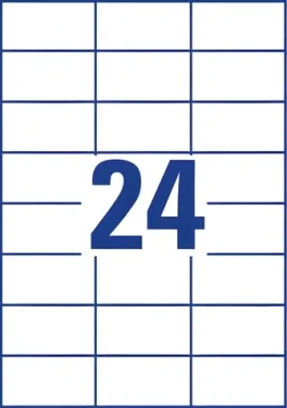Avery 3474 / Etikety / 70 x 37 mm / biela (3474)