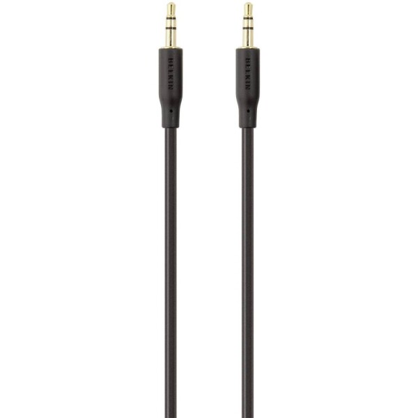 Belkin F3Y117bt2M jack audio prepojovací kábel [1x jack zástrčka 3,5 mm - 1x jack zástrčka 3,5 mm] 2.00 m čierna pozlátené kontakty; F3Y117bt2M