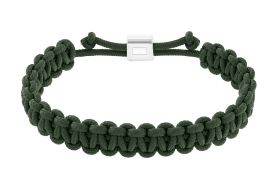 Tommy Hilfiger Zelený paracord náramok Braided 2790495