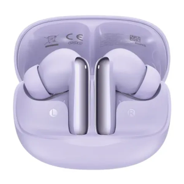 QCY MeloBuds HT12 fialová / Bezdrôtové slúchadlá s mikrofónom / TWS / ANC / Bluetooth 5.4 / IPX4 / dobíjací box (HT12 purple)