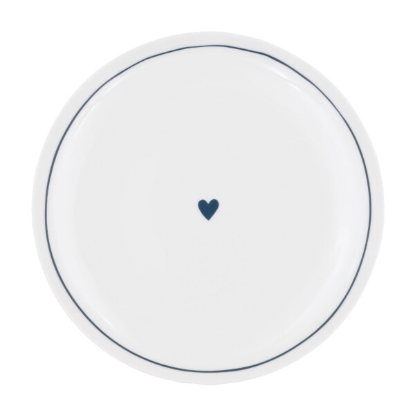 Eulenschnitt Porcelánový tanier Heart Ø 25,4 cm – dark blue