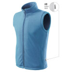 Ďalšia fleecová vesta unisex azure blue XS