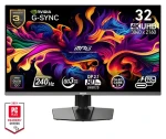 32" MSI MPG 322URXDE QD-OLED čierna / Monitor / 3840 x 2160 / QD-OLED / 240Hz / 0.03ms / 1500000:1 / HDMI+DP+USB-C / VESA (9S6-3DD29A-021)