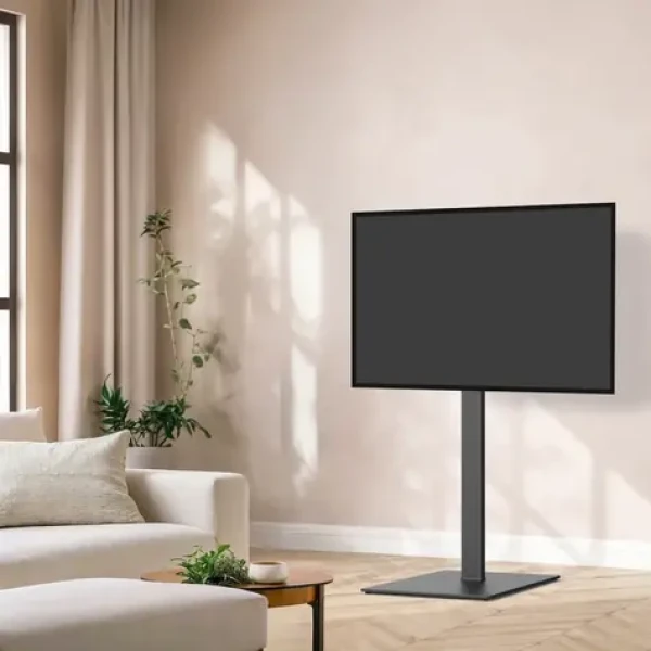 HAMA TV stojan podlahový čierna / TV stojan / 32-75" / otočný 60 ° / náklon -12-5 ° / 40 kg