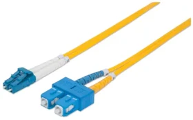 Intellinet žltá / Optický kábel / LC/SC / Singlemode OS2 / Duplex / 1 m (473965)