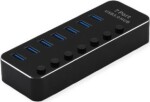 TRITON Koncentrator USB 3.2 Gen 1 do notebooków ROLINE, 7 portów z możliwością indywidualnego przełączania