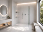 CERANO - Sprchová zástena Walk-in Crystal TL/P - 8 mm - bezvzperový systém - chróm, ryhované sklo - 120x80x200 CER-8050BD4792