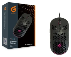 Conceptronic DJEBBEL čierna / Herná myš / USB-A / 6400 DPI / 6 tlačidiel / RGB LED (DJEBBEL04B)