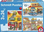 Schmidt Puzzle Polícia, hasiči, záchranári