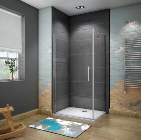 H K - Sprchovací kút SOLO D1 100x76x185 s jednokrídlovými dverami SE-SOLOD11076