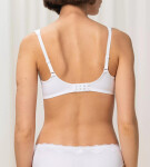 Dámska moderná čipkovaná+bavlnená podprsenka W02 - WHITE - biela 0003 - TRIUMPH WHITE 90D