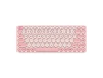 Baseus K01A ružová / Bezdrôtová klávesnica / USB 2.4GHz + BT / 2x AAA (B00955503413-00)