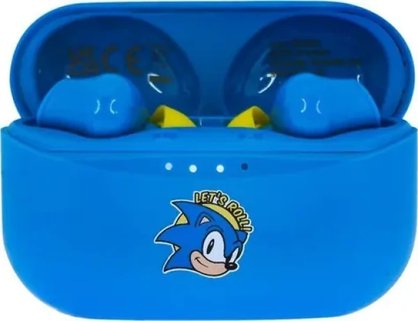 OTL Technologies TWS Sonic the Hedgehog / Detské bezdrôtové slúchadlá / Bluetooth 5.0 / dobíjacie púzdro (5055371624497)