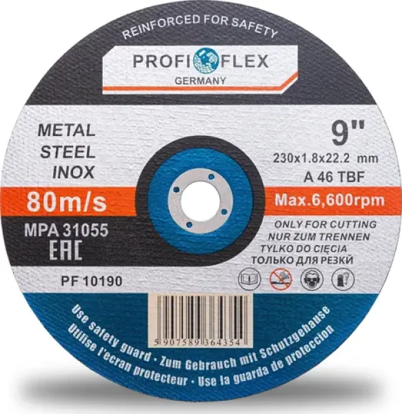Silver Profi-Flex / Rezací kotúč na kov / Priemer 230 x 22,2 mm / Šírka rezu 1,8 mm (10190)