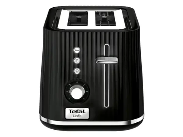 TEFAL Loft TT761838 čierna / Hriankovač / 850 W / 2 sloty (TT761838)