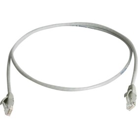 Telegärtner 100008717 RJ45 sieťové káble, prepojovacie káble CAT 6 U/UTP 5.00 m sivá samozhášavý, bez halogénov 1 ks; 100008717