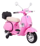 Mamido Detský elektrický skúter Vespa ružový