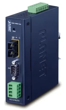 Planet priemyselný konvertor RS-232/422/485 na IP / Konvertor / 100Base-FX SC SM 30km / 9-48VDC/24VAC / -40 ~ +75 ° C / IP30 (ICS-2102TS)