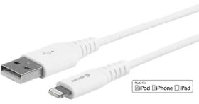 ESTUFF Lightning MFI biela / Kábel / Lightning - USB-A / 0,15 m / MFI (ES601004-BULK)