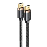 USAMS SJ531 U74 čierna / Kábel DisplayPort / DP 1.2 / 4K 60Hz / 2K 144Hz / 2 m (SJ531HD01)