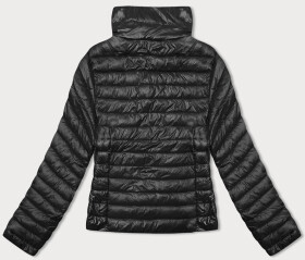 Čierna dámska prešívaná bunda so stojatým golierom J Style (16M9130-392) odstíny černé 46