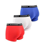 Le Coq Sportif pánske boxerky 3PAK červené sivé tmavomodré S