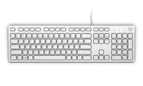 DELL KB-216 US biela / Multimediálna klávesnica / US / QWERTY / USB (580-ADGM)