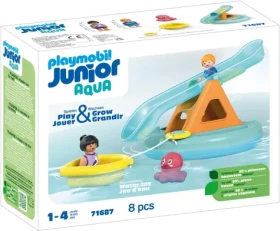 Playmobil® Junior Aqua 71687 Kúpací ostrov so šmykľavkou