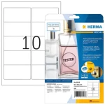 Herma etikety A4 96x50,8 mm transparentné / Etikety / Fólie lesklá / Vodeodolné / 250 ks (8018)