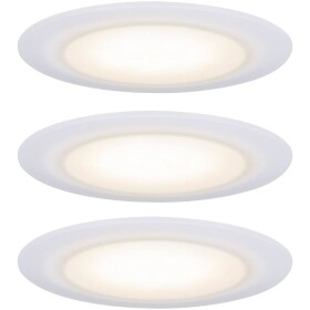 Paulmann LED vstavané kúpeľňové svetlo sada 3 ks 19.5 W saténová, biela; 99942