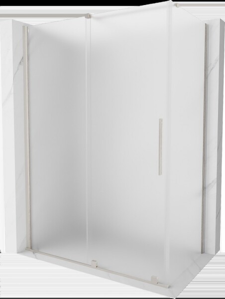 MEXEN/S - Velár sprchovací kút, posuvné dvere 160 x 70, dekor, nikel kartáčovaný 871-160-070-31-97