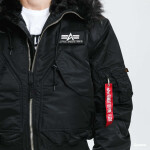 Bunda Alpha Industries 45P Hooded Custom Black XL