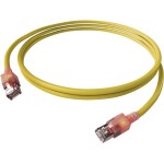 Easylan CS1OYADAD0070 RJ45 sieťové káble, prepojovacie káble CAT 6A S/FTP 7.00 m žltá dvojžilový tienený, bez halogénov, samozhášavý 1 ks; CS1OYADAD0070