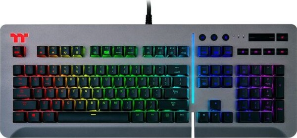 Thermaltake Level 20 RGB Titanium Cherry MX RGB Blue (KB-LVT-BLSRUS-01)