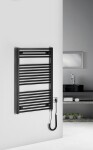 AQUALINE - DIRECT-E elektrické vykurovacie teleso, rovné, 600x960 400 W, čierna ILE96TB